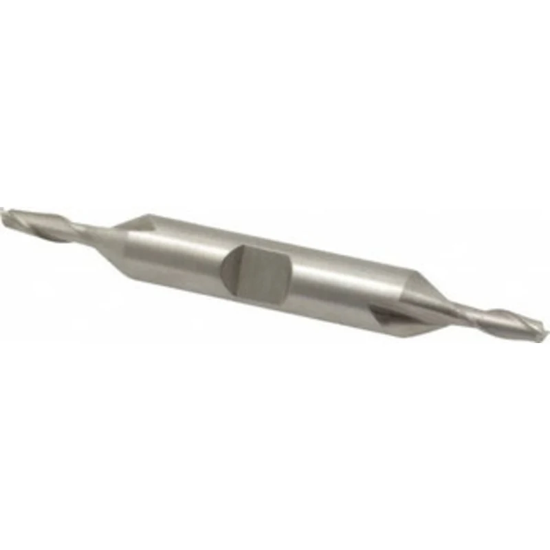 Value Collection 5/32, 7/16 LOC, 3/8 Shank Diam, 3-1/8 OAL, 2 Flute, High Speed Steel Square End Mill Double End, Unc...